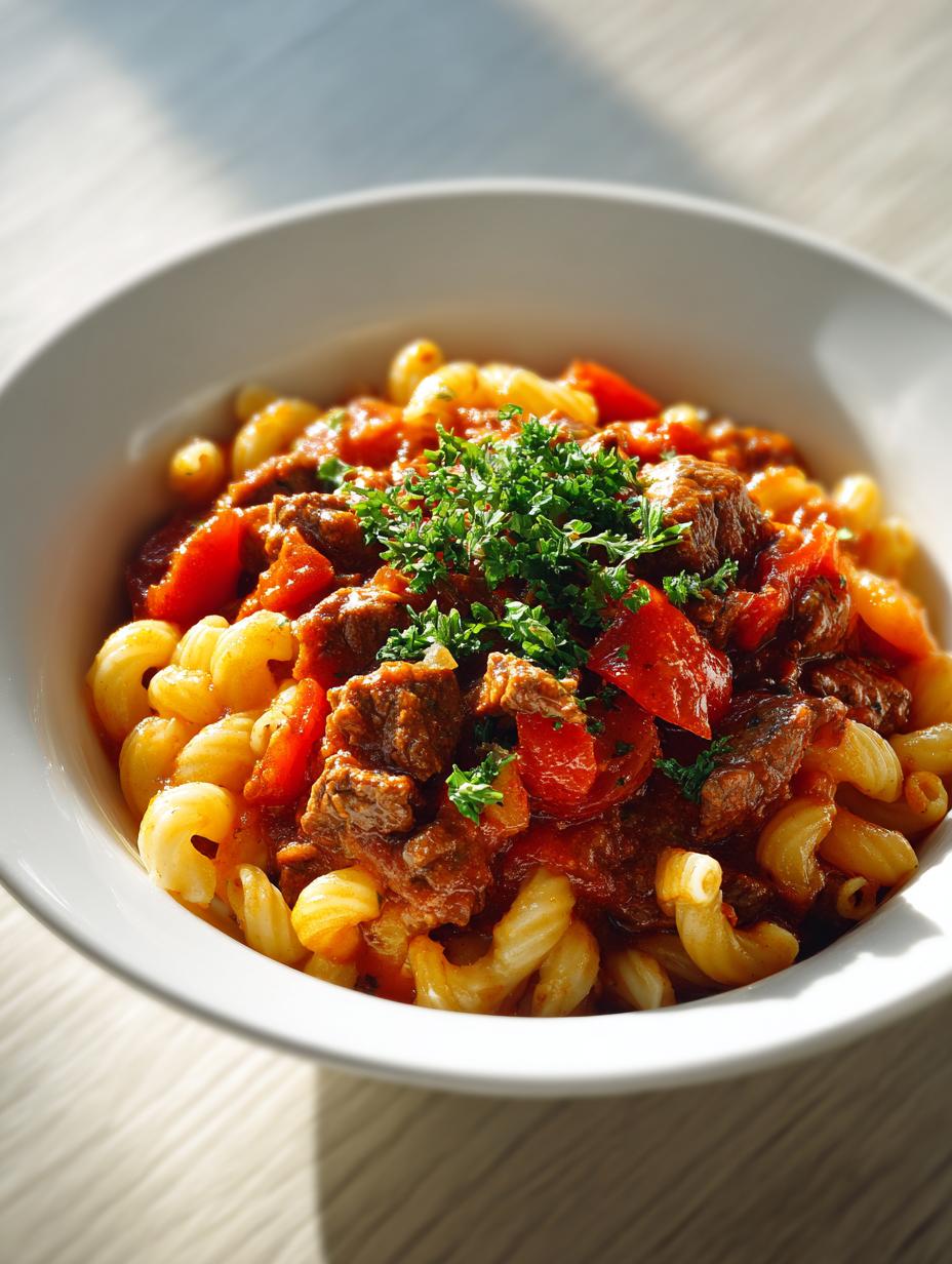 Hearty American Goulash: 7 Comforting Steps to Enjoy - American Goulash - main visual representation