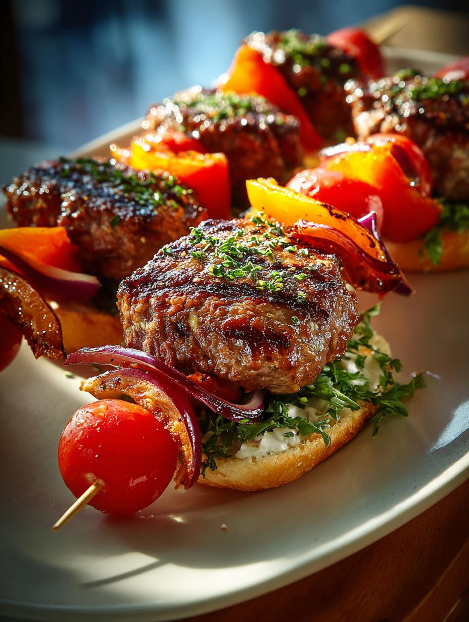 Burger Kebabs: 7 Irresistible Grilled Recipes for BBQ Lovers - Burger Kebabs - additional detail