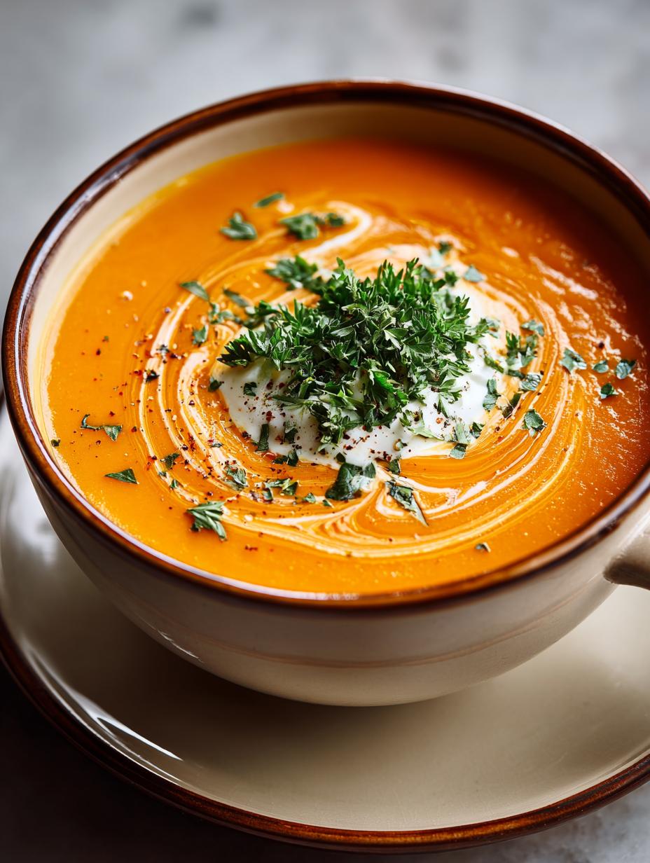 Delicious Creamy Carrot Parsnip Soup Recipe for Winter - Carrot Parsnip Soup - additional detail