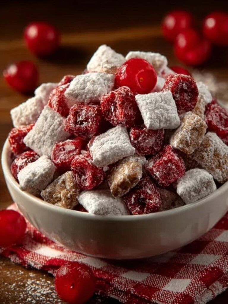 Cherry Cheesecake Puppy Chow