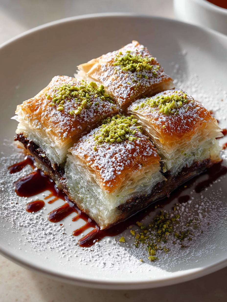 Chocolate Pistachio Bougatsa: 7 Irresistible Layers of Delight - Chocolate Pistachio Bougatsa - additional detail