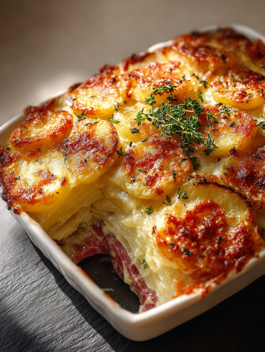 Corned Beef Potato Cheesy Casserole: 7 Comforting Layers - Corned Beef Potato Cheesy - main visual representation