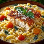 Creamy Chicken Parmesan Pasta