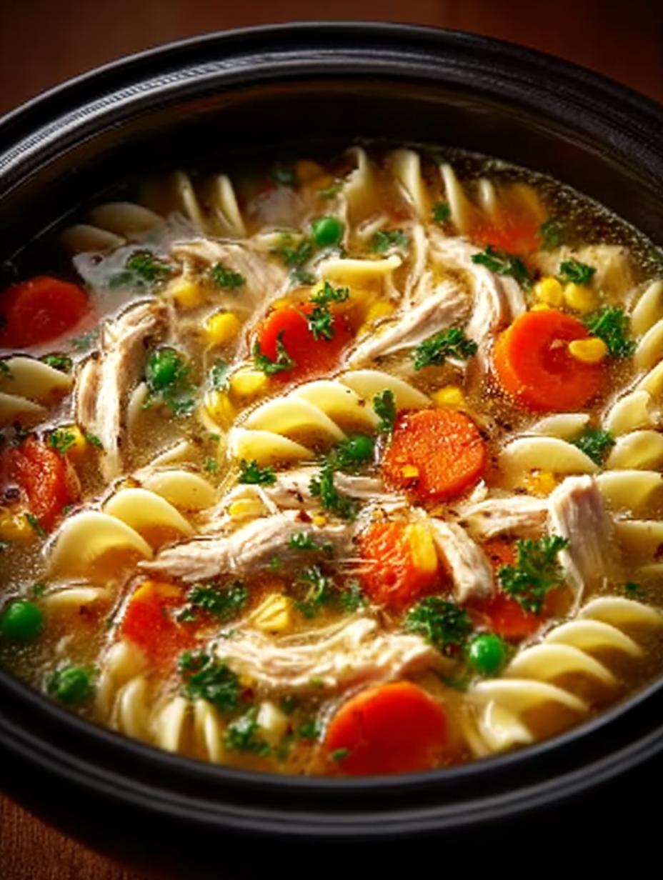 Crockpot Chicken Noodle Soup
