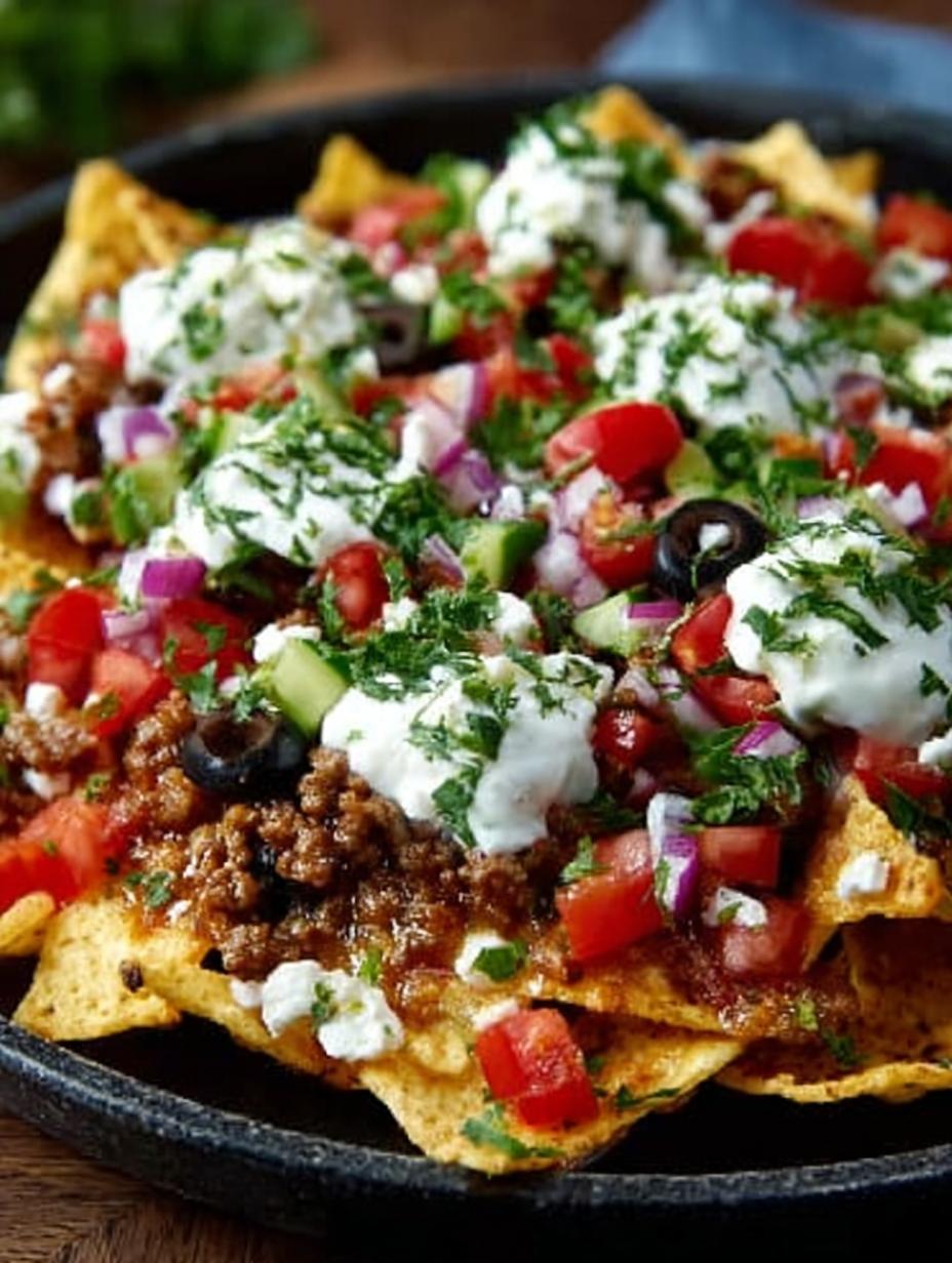 Greek Nachos Satisfy Your Cravings with 7 Tasty Toppings - Greek Nachos Satisfy Your - main visual representation