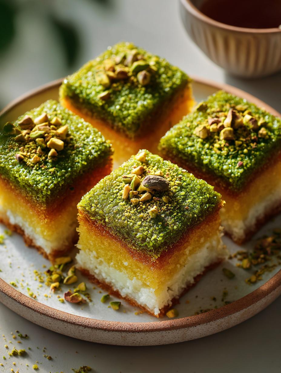 Revani with Pistachio Filling: 5 Steps to Delightful Dessert - Revani with Pistachio Filling - main visual representation