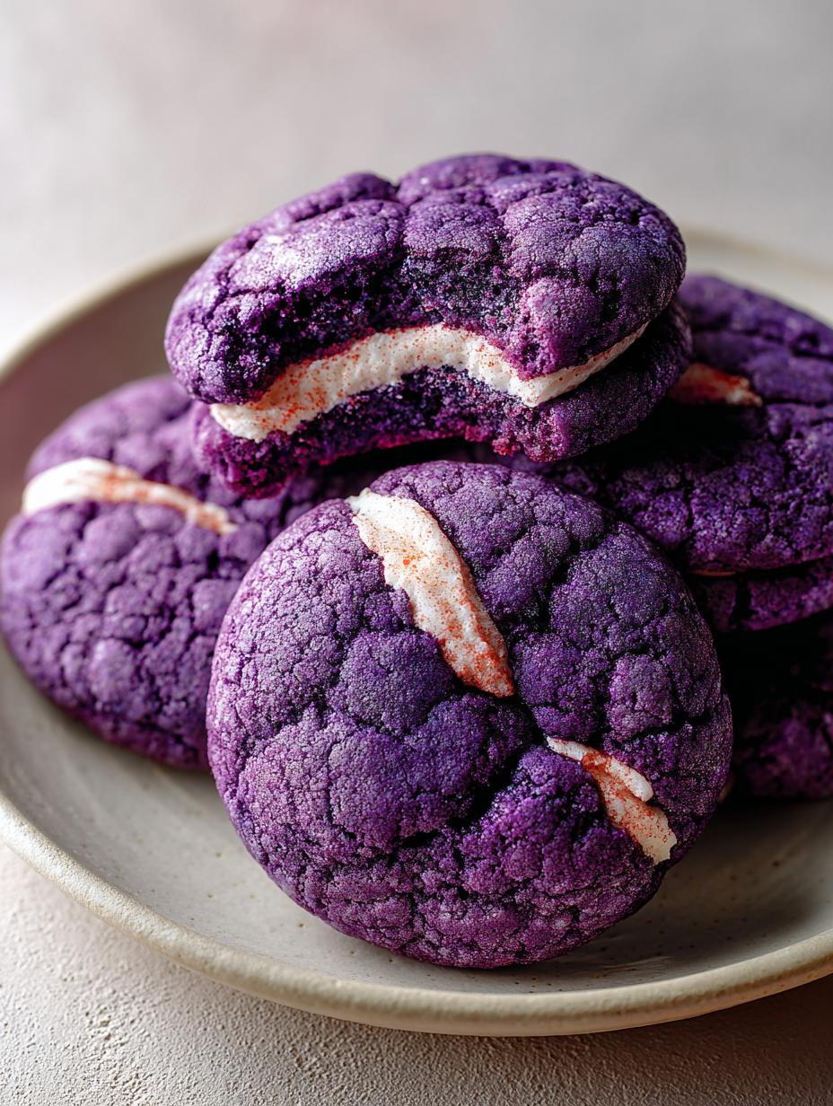 Ube Marshmallow Velvet Cookies: 24 Delightful Treats - Ube Marshmallow Velvet Cookies - additional detail