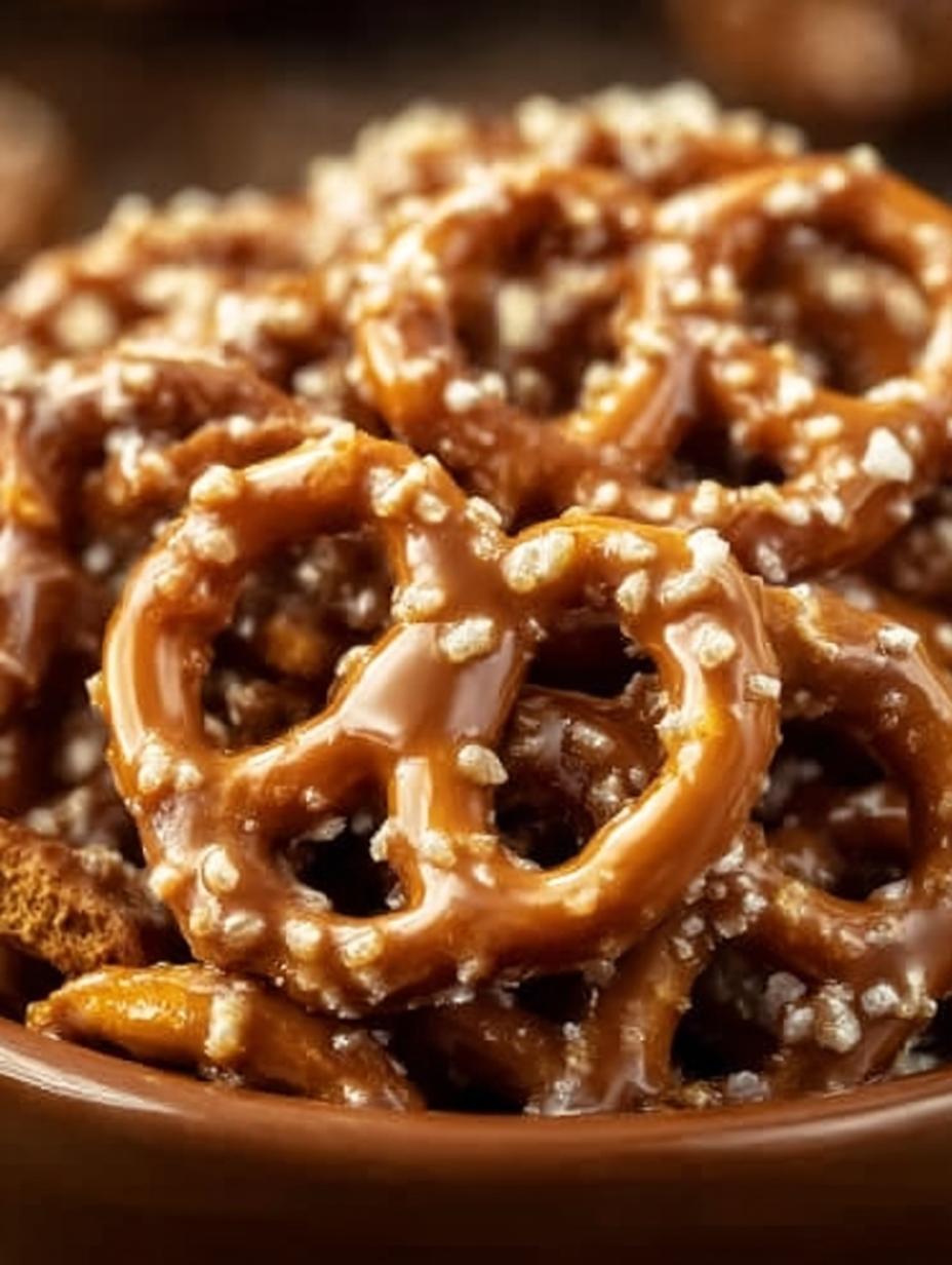 Butter Toffee Pretzels Step