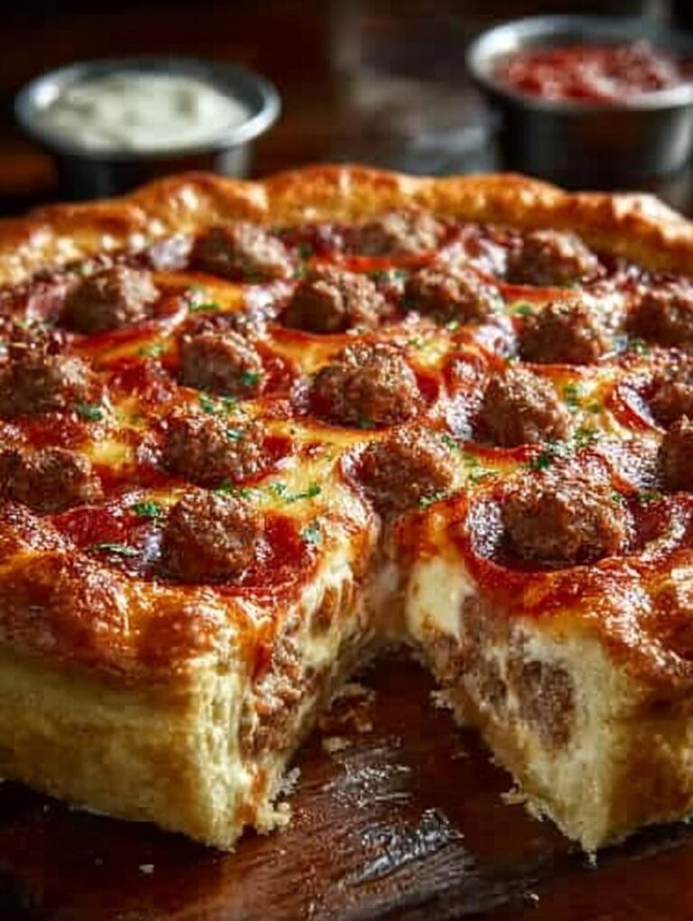 Deep Hamburger Sausage Pepperoni