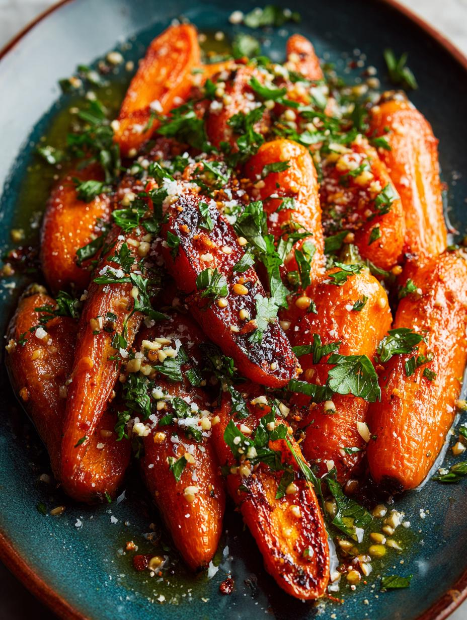 Delicious Harissa Honey Glazed Carrots Recipe - Harissa Honey Glazed Carrots - additional detail
