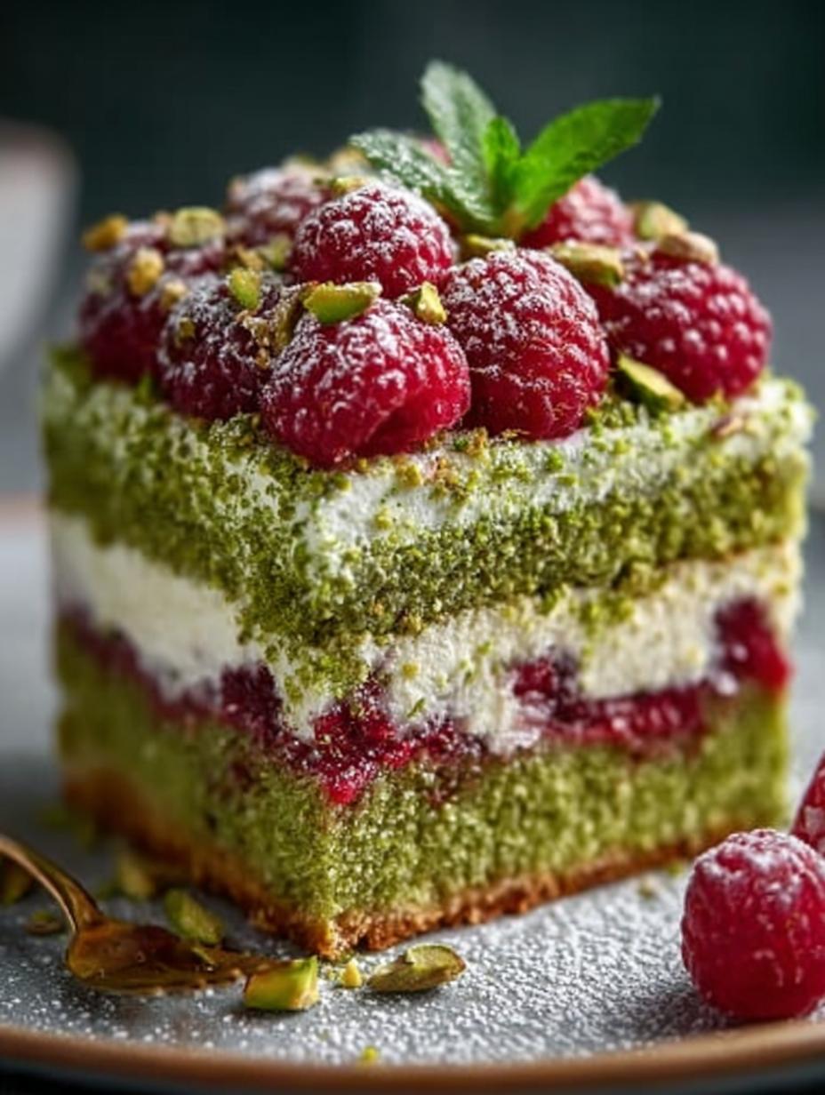 Heavenly Pistachio Raspberry Cake: 7 Irresistible Steps - Heavenly Pistachio Raspberry Cake - additional detail