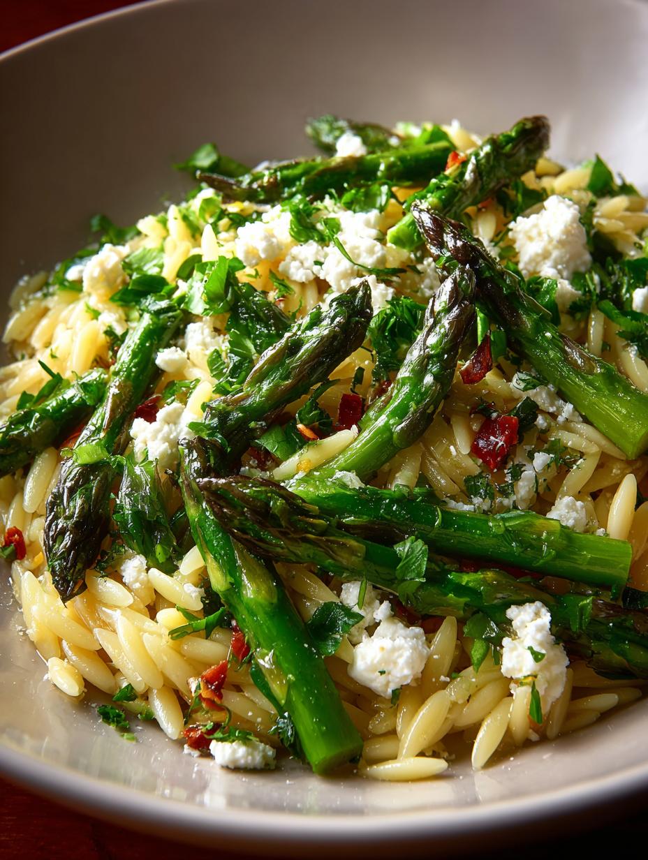 Orzo with Asparagus Feta: 25-Minute Delight - Orzo with Asparagus Feta - additional detail