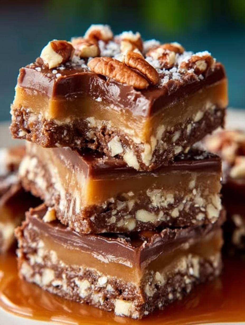 Pecan Turtle Bars with