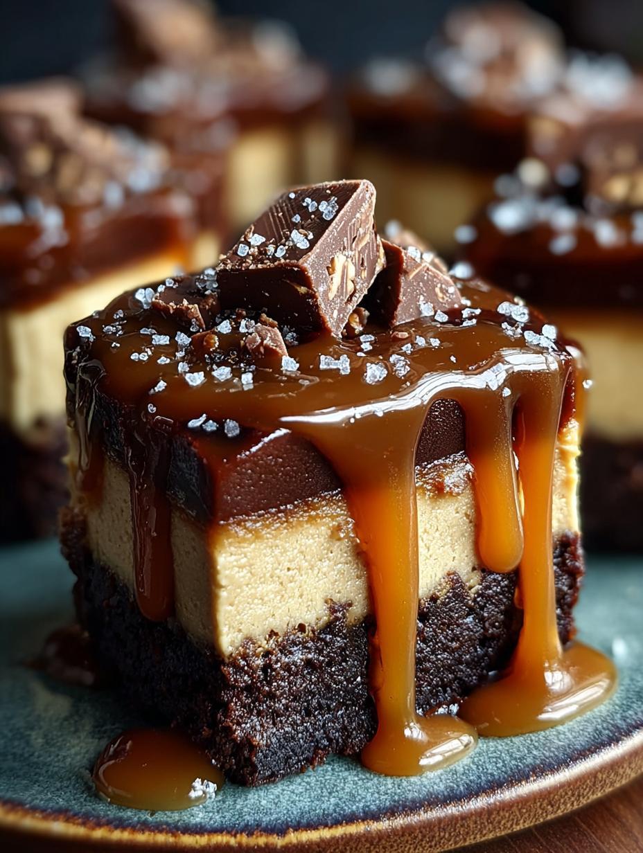 Raw Caramel Brownie Cheesecake: 12 Indulgent Layers of Bliss - Raw Caramel Brownie Cheesecake - main visual representation