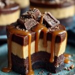 Raw Caramel Brownie Cheesecake