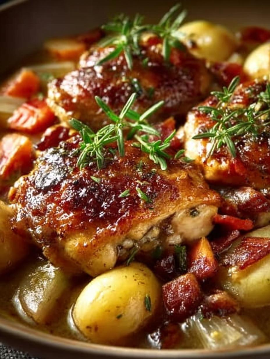 Savory Chicken Fricassee with