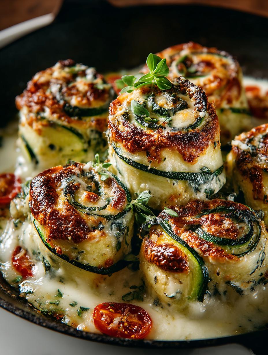 Irresistible Three Cheese Zucchini Rollatini Recipe - Three Cheese Zucchini Rollatini - main visual representation