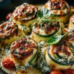 Three Cheese Zucchini Rollatini
