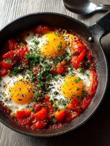Spicy Tomato Egg Skillet